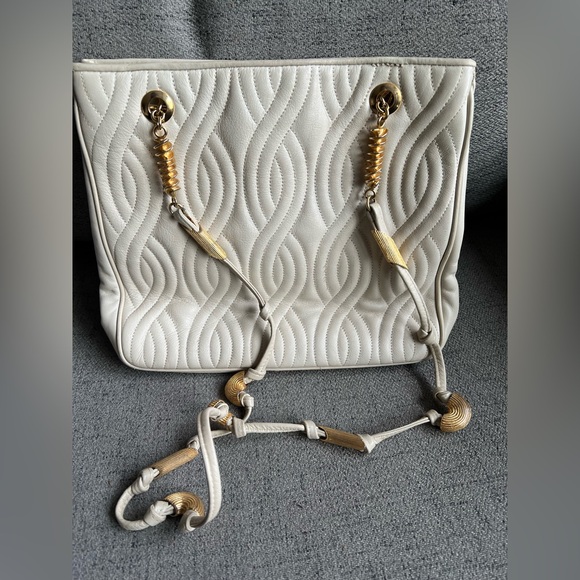 Fendi Handbags - Fendi White Leather Pasta Bag Vintage